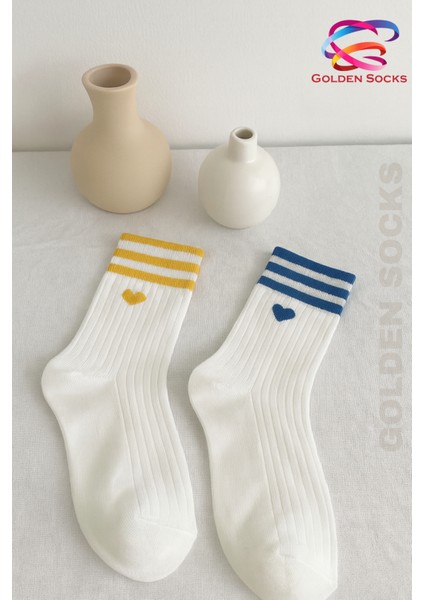 Bayan Kalpli Tenis Çorap 4 Çift Pamuklu Kadın Renkli Spor indirimleri