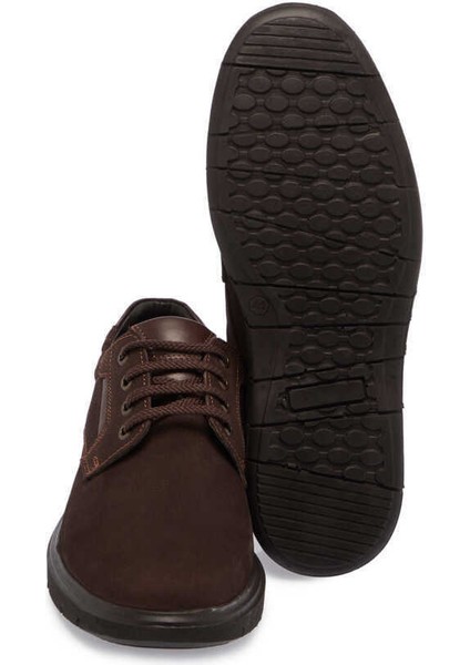 Kahve Hakiki Deri Erkek Casual Ayakkabı - E24S1AY57085-A39