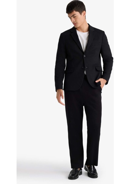 Regular Fit Beli Bağcıklı Düz Paça Cepli Eşofman Altı