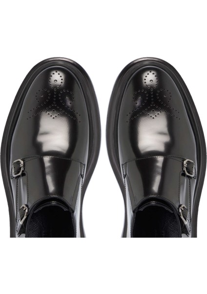 Siyah Hakiki Deri Erkek Klasik Ayakkabı - E24S1AY57020-A35