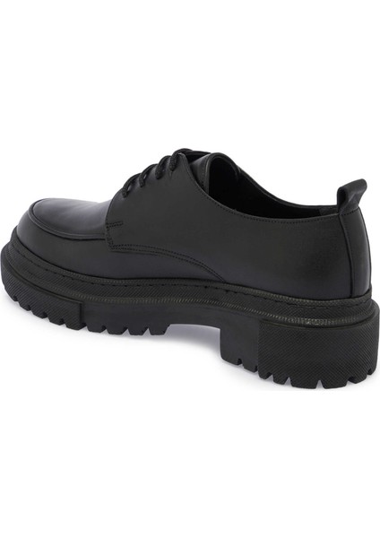 Siyah Hakiki Deri Kadın Makosen - K24S1AY67542-A23