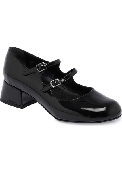 Siyah Hakiki Rugan Deri Kadın Topuklu Ayakkabı - K24S1AY67541-A07 indirimleri