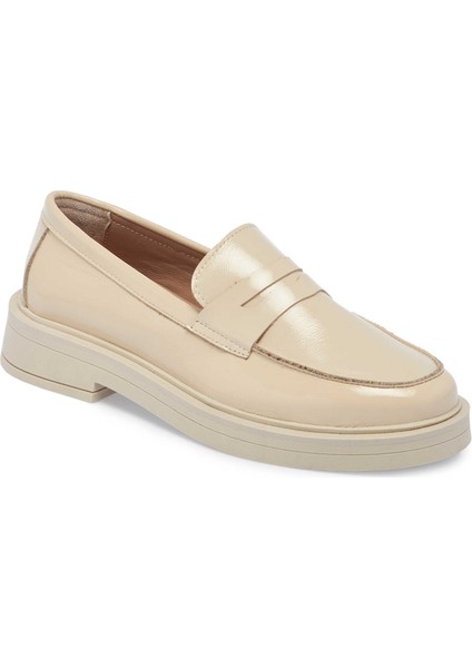 Ekru Hakiki Rugan Deri Kadın Loafer - K24S1AY67617-H4X indirimleri