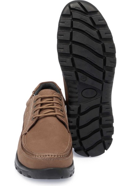 Vizon Hakiki Nubuk Deri Erkek Casual Ayakkabı - E24S1AY56997-B21