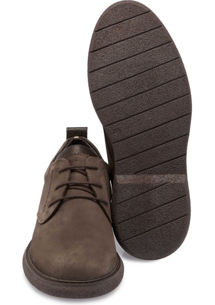 Vizon Hakiki Nubuk Deri Erkek Casual Ayakkabı - E24S1AY56950-B21