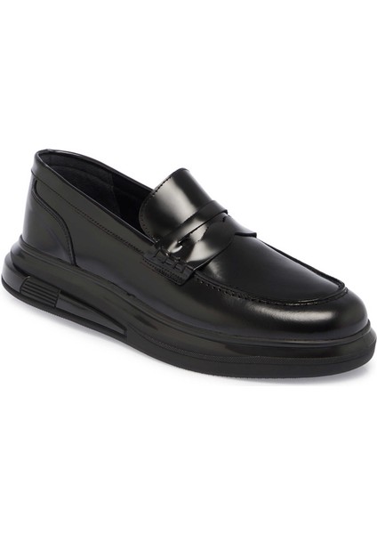 Siyah Hakiki Deri Erkek Loafer - E24S1AY57104-A23 indirimleri