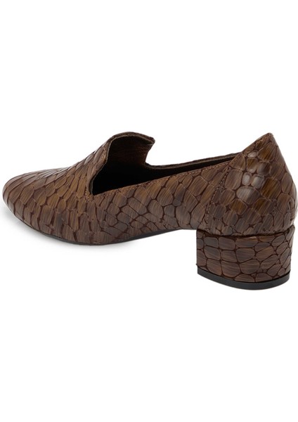 Vizon Hakiki Deri Kadın Topuklu Ayakkabı - K24S1AY67543-N2P