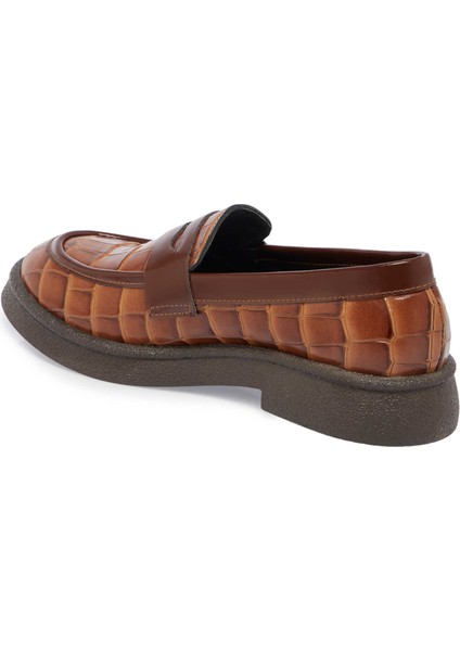 Taba Hakiki Deri Kadın Loafer - K24S1AY67625-N80