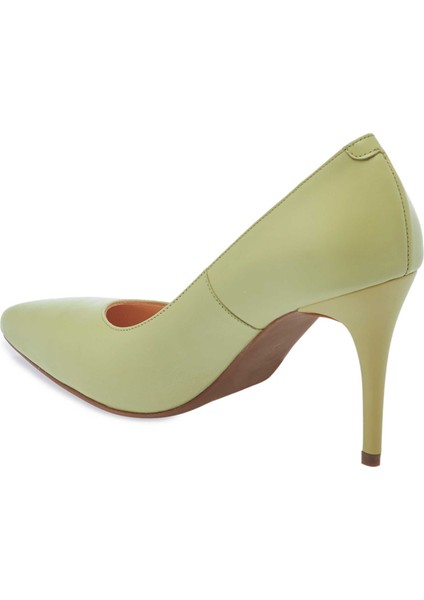 Yeşil Hakiki Deri Kadın Stiletto - K24S1AY67599-G81 indirimleri