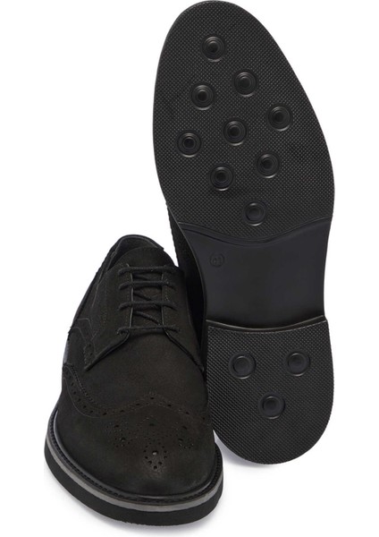 Siyah Hakiki Deri Erkek Klasik Ayakkabı - E24S1AY56954-A64
