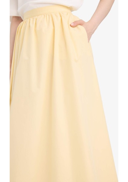 A Kesim Basic Düz Poplin Maxi Tesettür Etek E4369AX25SP