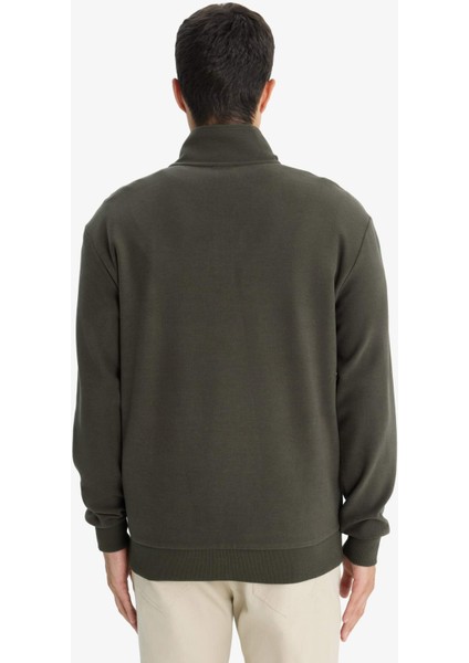 Regular Fit Yarım Fermuarlı Sweatshirt E9629AX25AU