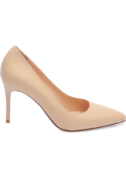 Bej Hakiki Deri Kadın Stiletto - K24S1AY67599-A25
