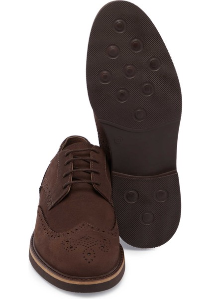 Kahve Hakiki Deri Erkek Klasik Ayakkabı - E24S1AY56954-A39