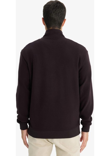 Regular Fit Yarım Fermuarlı Sweatshirt E9629AX25AU