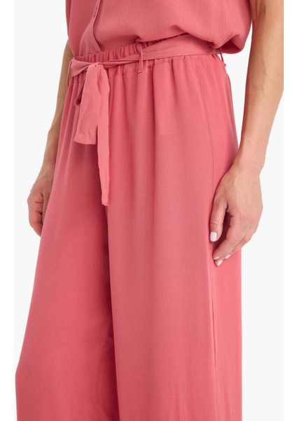 Culotte Geniş Paça Krinkıl Viskon Kapri C9565AX25SM