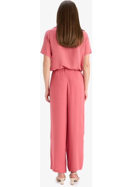 Culotte Geniş Paça Krinkıl Viskon Kapri C9565AX25SM