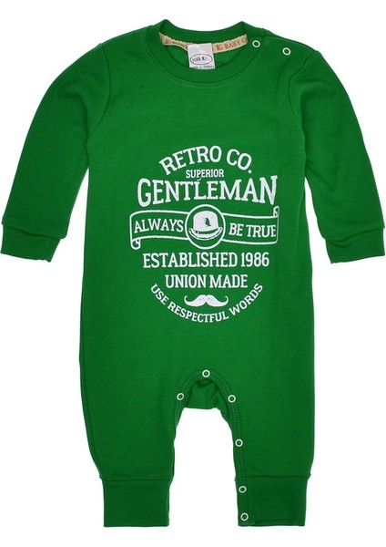 Retro Gentleman Yazılı Erkek Bebek Tulum 6-9 / 9-12 / 12-18 / 18-24 Ay fiyatları