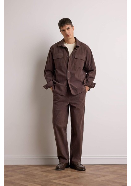 Wide Leg Geniş Paça Fitilli Kadife Pantolon F2042AX25WN