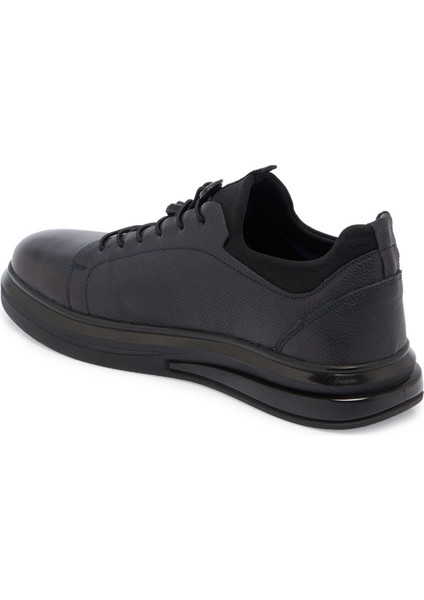 Lacivert Hakiki Deri Erkek Sneaker - E24S1AY57102-A31