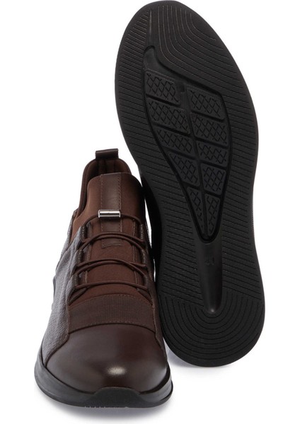 Kahve Hakiki Deri Erkek Casual Ayakkabı - E24S1AY56956-A24