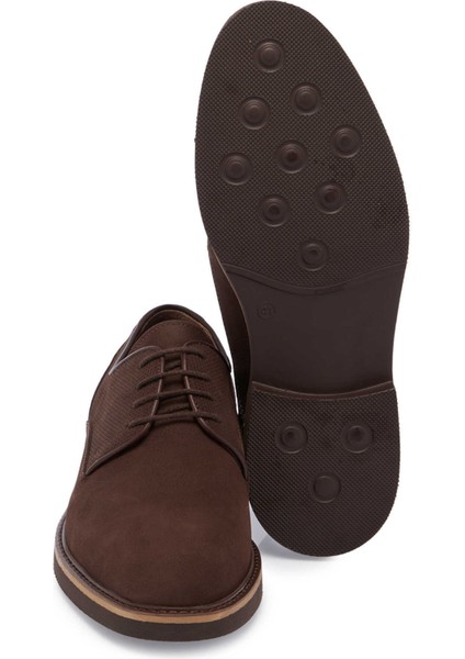 Kahve Hakiki Deri Erkek Klasik Ayakkabı - E24S1AY56953-A39