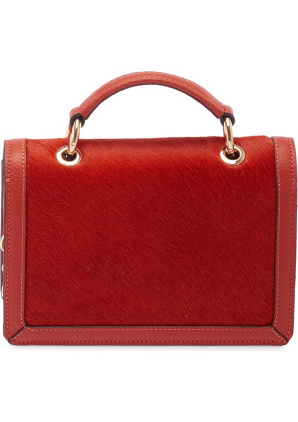 Kırmızı Hakiki Deri Kadın El Çantası - S24K1BC80265-U7N