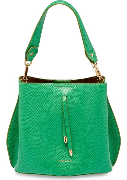 Yeşil Hakiki Deri Kadın Omuz Çantası - S24K1BC80285-J25 indirimleri