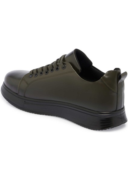 Haki Hakiki Deri Erkek Sneaker - E24S1AY57101-H48 indirimleri