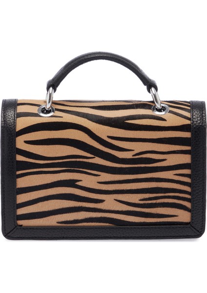 Siyah Hakiki Deri Kadın El Çantası - S24K1BC80265-U9N