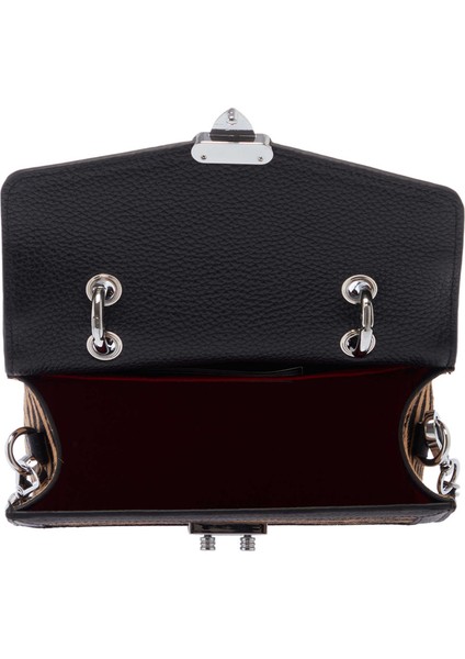 Siyah Hakiki Deri Kadın El Çantası - S24K1BC80265-U9N