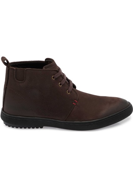 Kahve Hakiki Nubuk Deri Erkek Casual Bot - E24K1BT56994-A39
