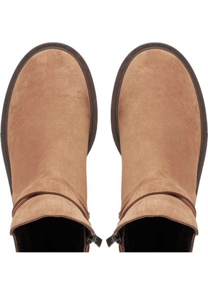 Taba Hakiki Süet Deri Kadın Casual Bot - K24K1BT67564-K59