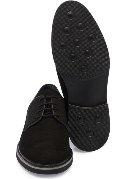 Siyah Hakiki Deri Erkek Klasik Ayakkabı - E24S1AY56953-A64