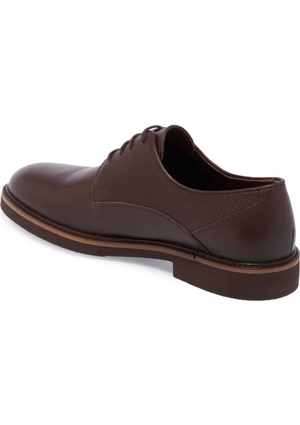 Kahve Hakiki Deri Erkek Klasik Ayakkabı - E24S1AY56953-A24 indirimleri