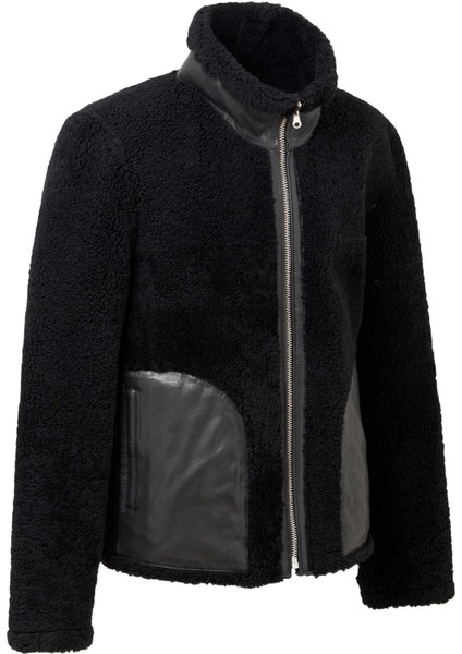 Siyah Deri-Kürk Erkek Deri Kaban - E21KDM310206-S1W