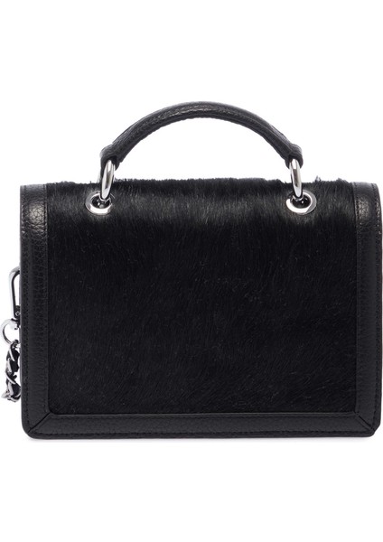 Siyah Hakiki Deri Kadın El Çantası - S24K1BC80265-U8M
