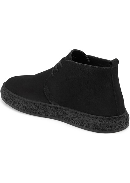 Siyah Hakiki Nubuk Deri Erkek Casual Bot - E24K1BT56962-A64 indirimleri