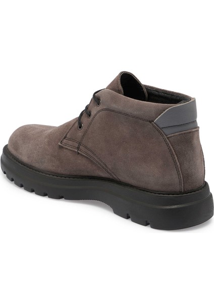 Bej Hakiki Süet Deri Erkek Casual Bot - E24K1BT56929-T86