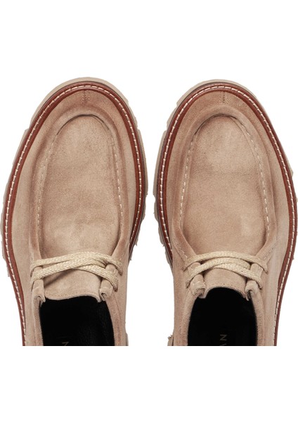 Vizon Hakiki Süet Deri Erkek Casual Ayakkabı - E24S1AY56978-A02