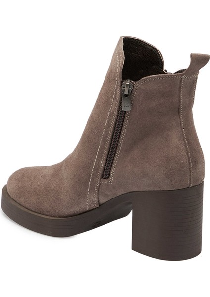 Vizon Hakiki Süet Deri Kadın Casual Bot - K24K1BT67563-A02