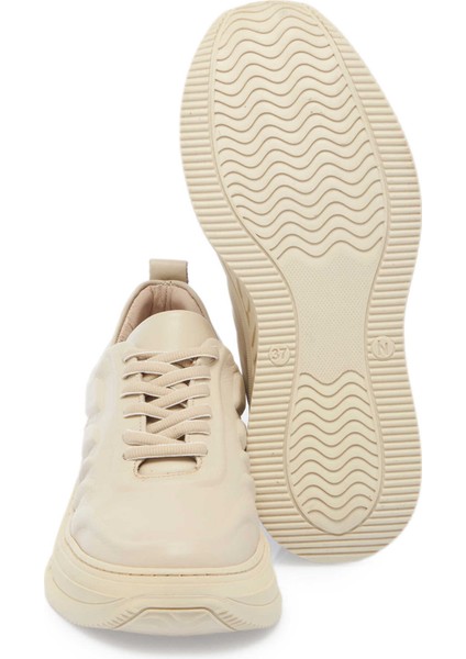 Bej Hakiki Deri Kadın Sneaker - K24S1AY67552-A25