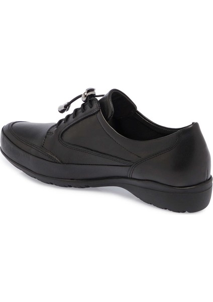 Siyah Hakiki Deri Kadın Casual Ayakkabı - K24S1AY67626-A23