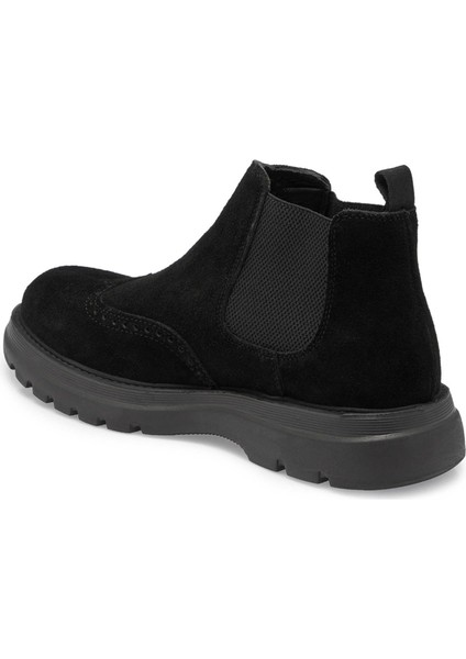 Siyah Hakiki Süet Deri Erkek Casual Bot - E24K1BT56928-A01 indirimleri