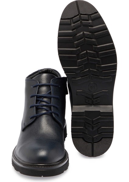 Lacivert Hakiki Deri Erkek Klasik Bot - E24K1BT57011-A38