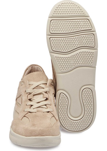 Bej Deri-Tekstil Kadın Sneaker - K24S1AY67644-B79