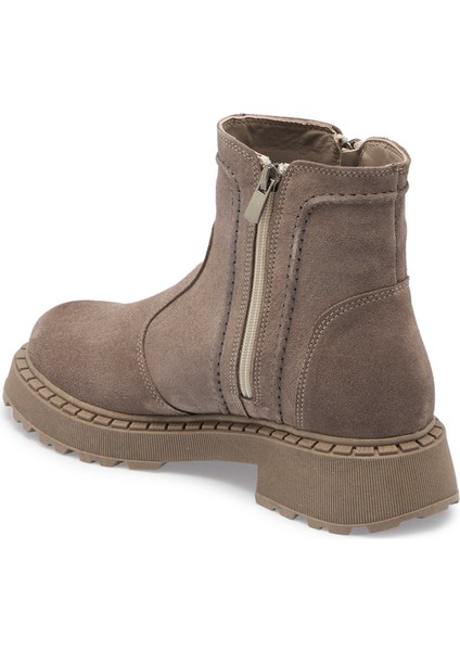 Vizon Hakiki Süet Deri Kadın Casual Bot - K24K1BT67557-A02