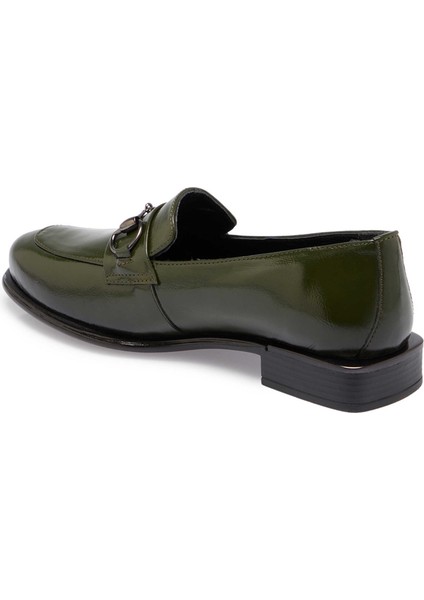 Haki Hakiki Rugan Deri Kadın Makosen - K24S1AY67656-U3W