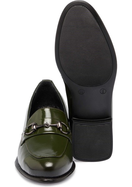 Haki Hakiki Rugan Deri Kadın Makosen - K24S1AY67656-U3W