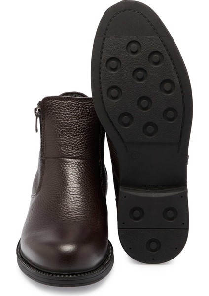 Kahve Hakiki Deri Erkek Casual Bot - E24K1BT56995-A42